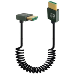 Câble à ressort HDMI 2.1 8K 60 Hz, longueur de 0,5 m, spécifications : courbure positive SH20041566-20